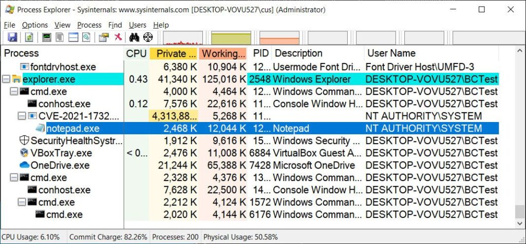 دسترسی مدیر به نرم افزار notepad، با استفاده از آسیب پذیری ویندوز 10